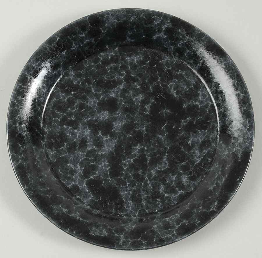 Agate Black Slate Luncheon/Salad Plate by Bennington Potters-1