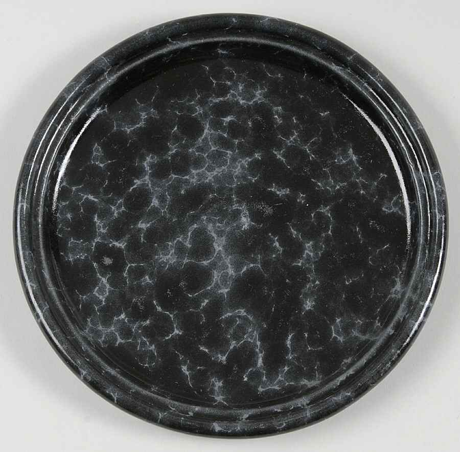 Agate Black Slate Salad Plate by Bennington Potters-1