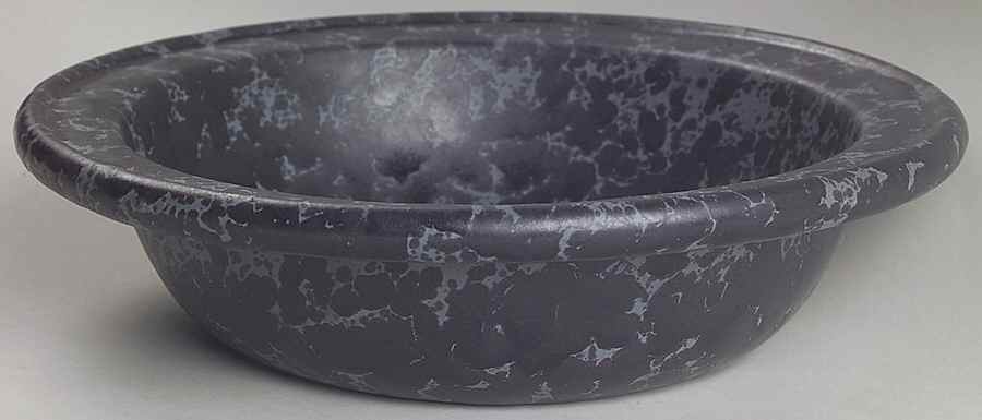 Agate Black Slate 10" Round Vegetable Bowl by Bennington Potters-1