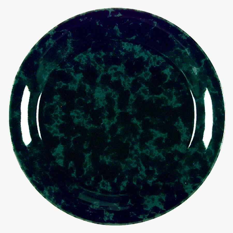 Agate Black and Green Dinner Plate by Bennington Potters-1