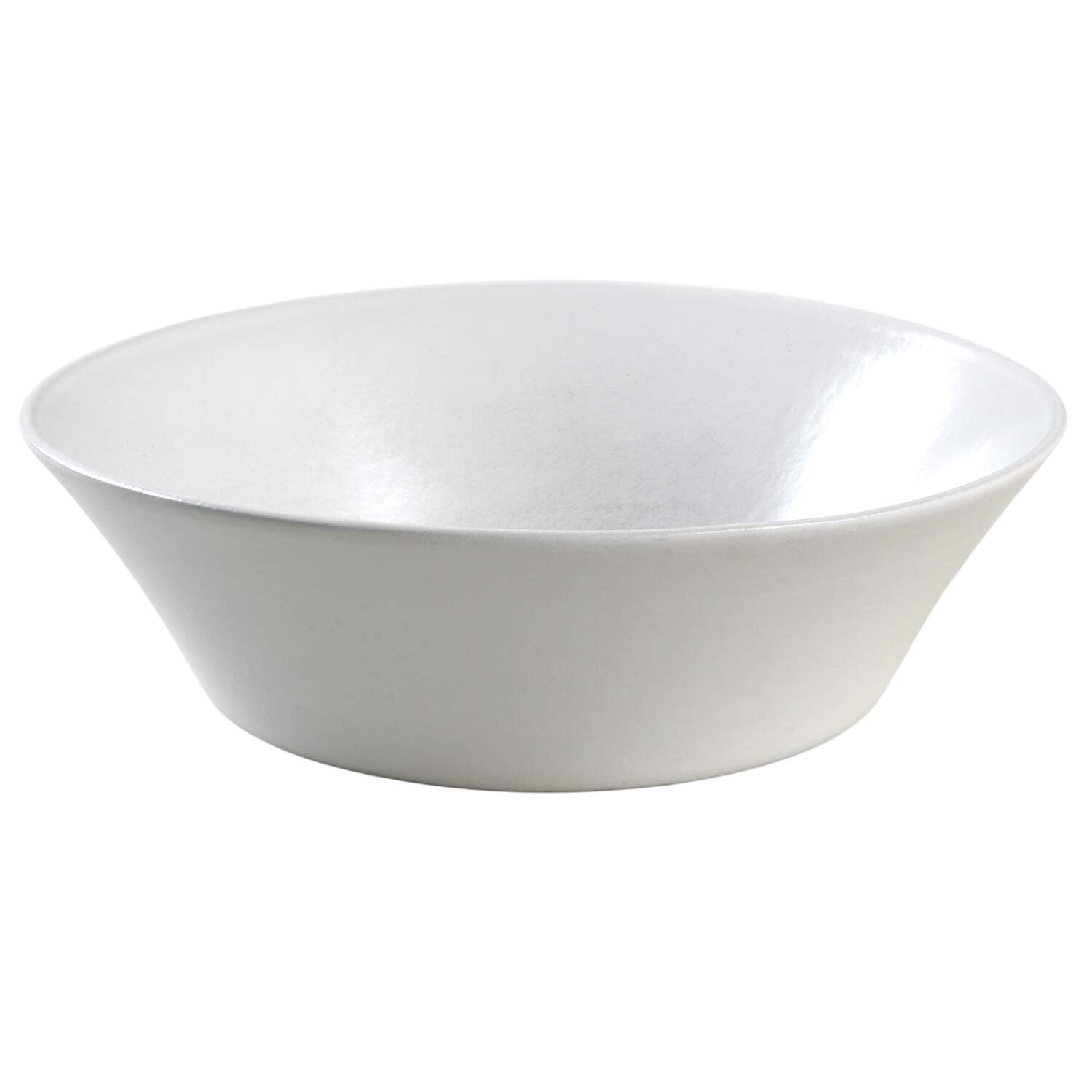 White 9" Round Vegetable Bowl by Bennington Potters-1