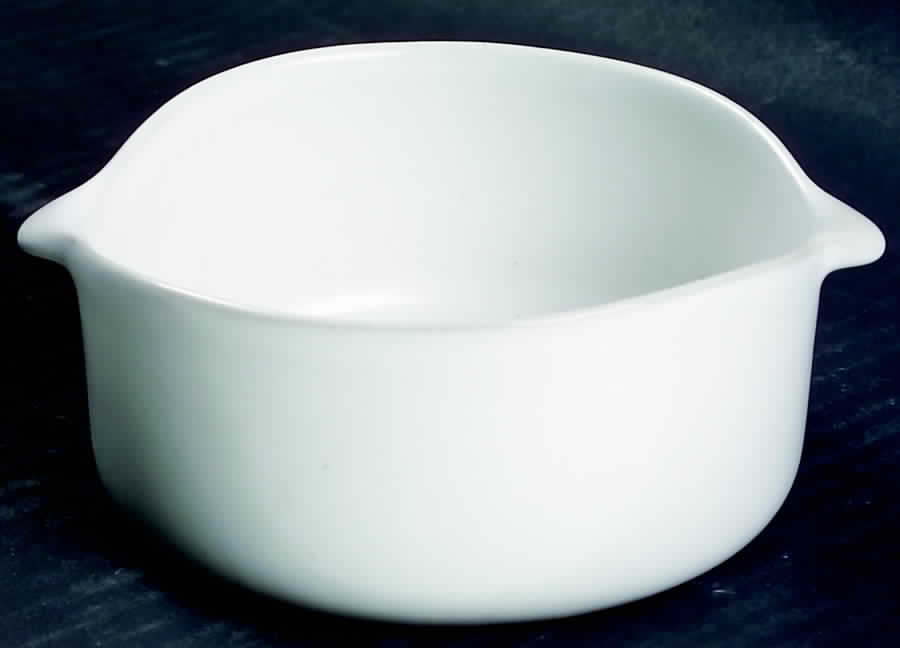 White Lugged Fruit/Dessert (Sauce) Bowl by Bennington Potters-1