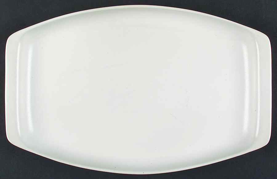 White 14" Rectangular Serving Platter by Bennington Potters-1