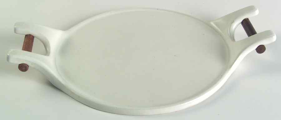 White 8" Round Trivet by Bennington Potters-1