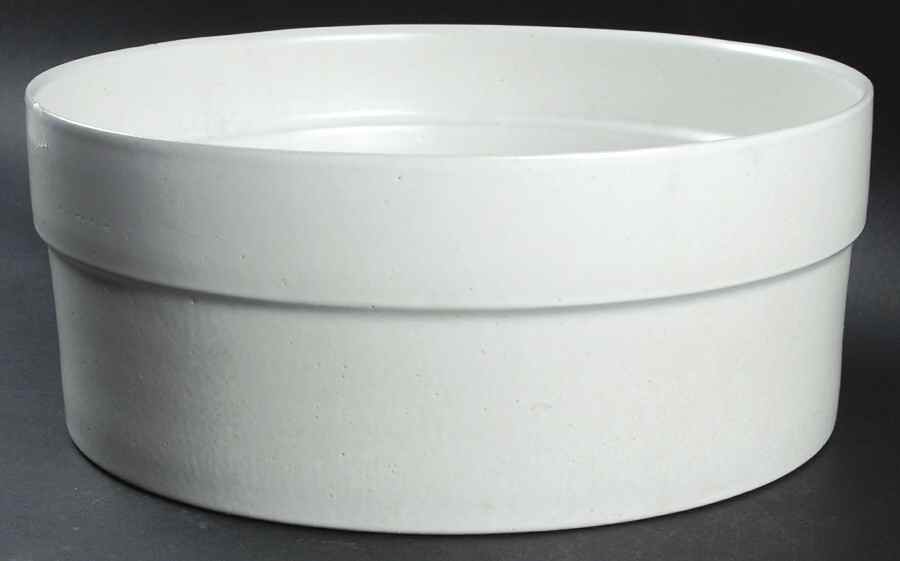 White 11" Round Serving Bowl by Bennington Potters-1