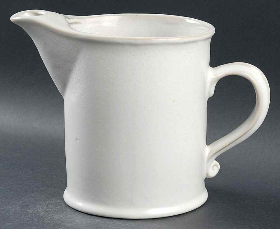 White 32 Oz Pitcher by Bennington Potters-1