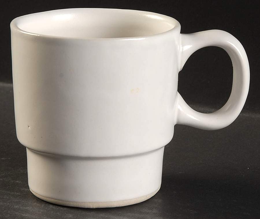 White Stackable Mug by Bennington Potters-1