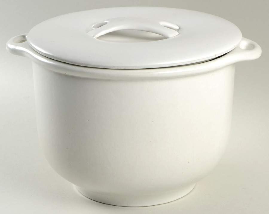White Small Tureen & Lid by Bennington Potters-1