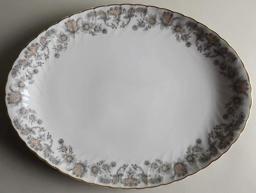 Alencon 15" Oval Serving Platter by Bernardaud-1