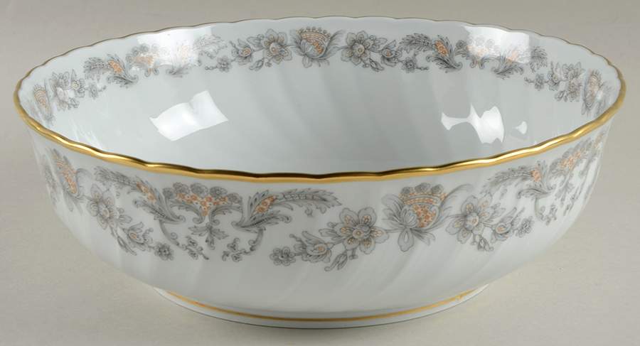 Alencon 10" Large Salad Serving Bowl by Bernardaud-1