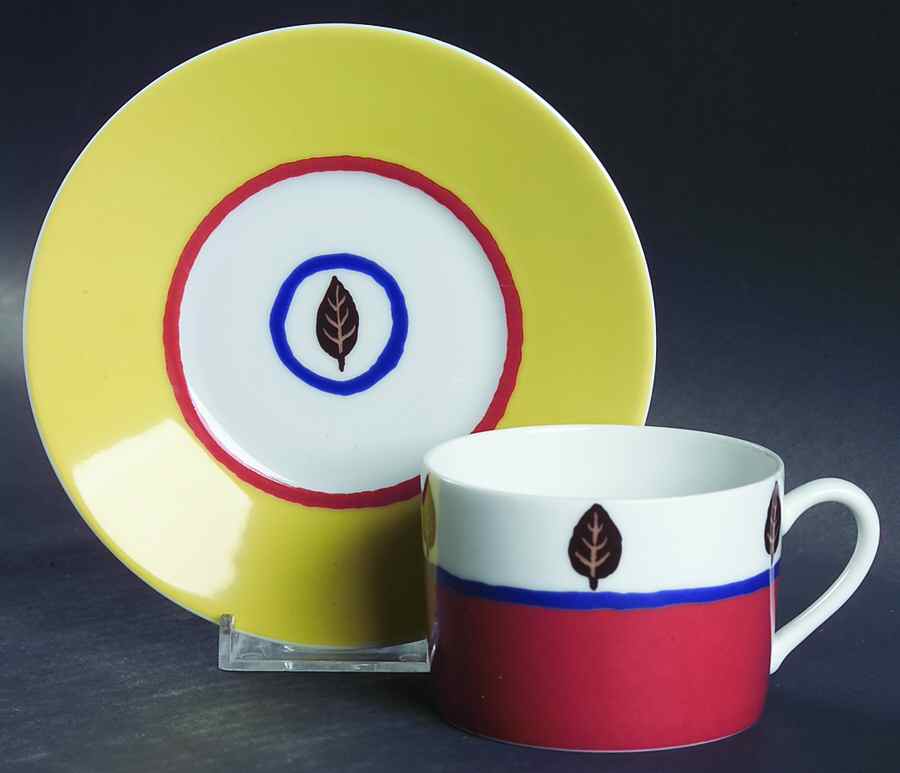 Alster Flat Cup & Saucer Set by Bernardaud-1