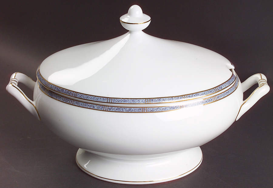 Antinea Bleu Tureen &  Lid by Bernardaud-1