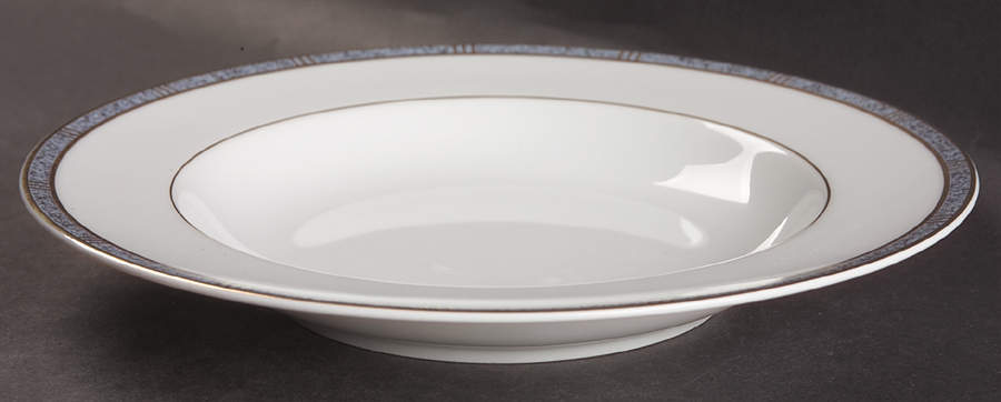 Antinea Bleu Rim Soup Bowl by Bernardaud-1