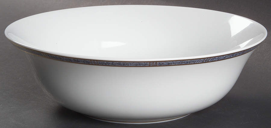 Antinea Bleu 9" Salad Serving Bowl by Bernardaud-1