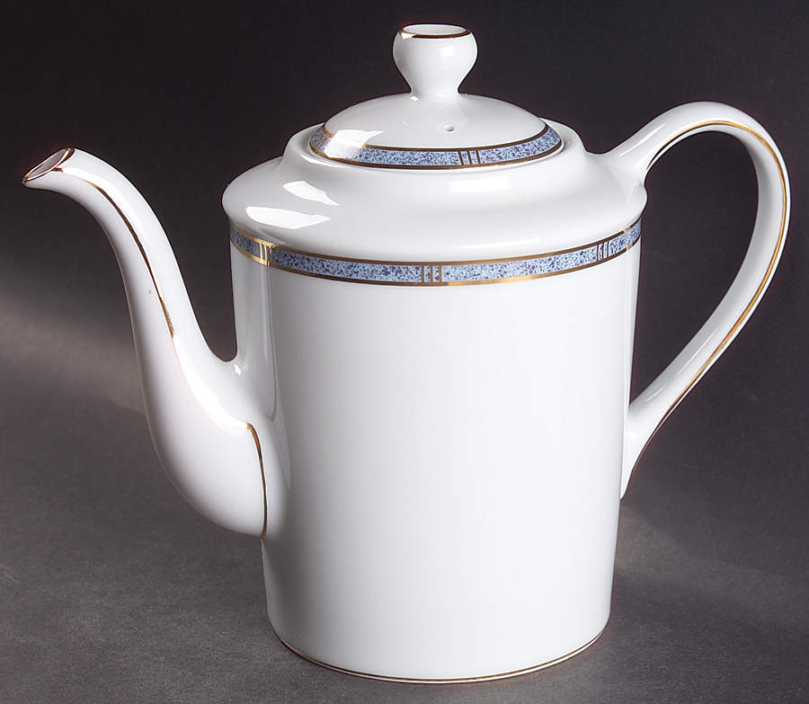 Antinea Bleu Coffee Pot & Lid by Bernardaud-1
