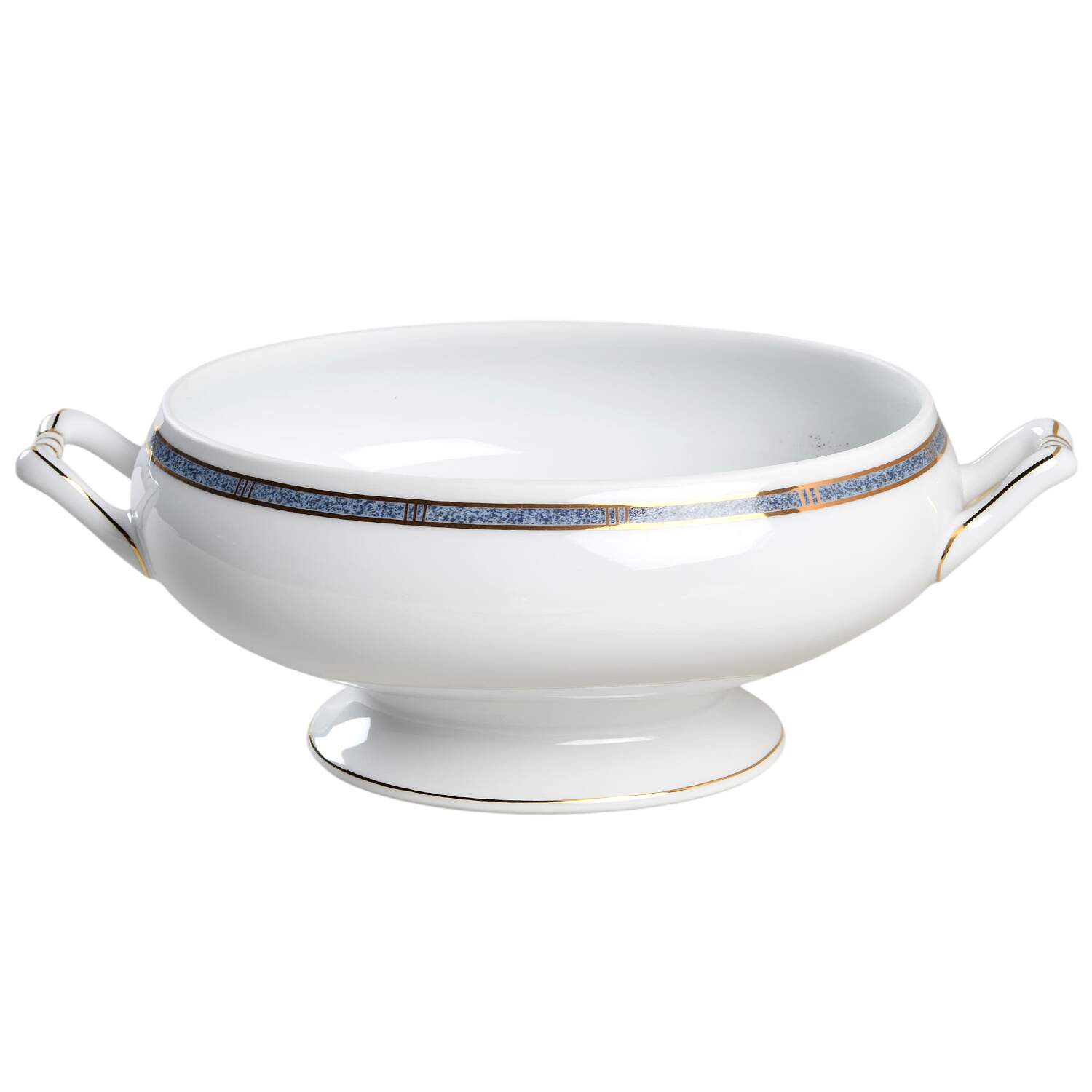 Antinea Bleu Oval Vegetable No Lid by Bernardaud-1
