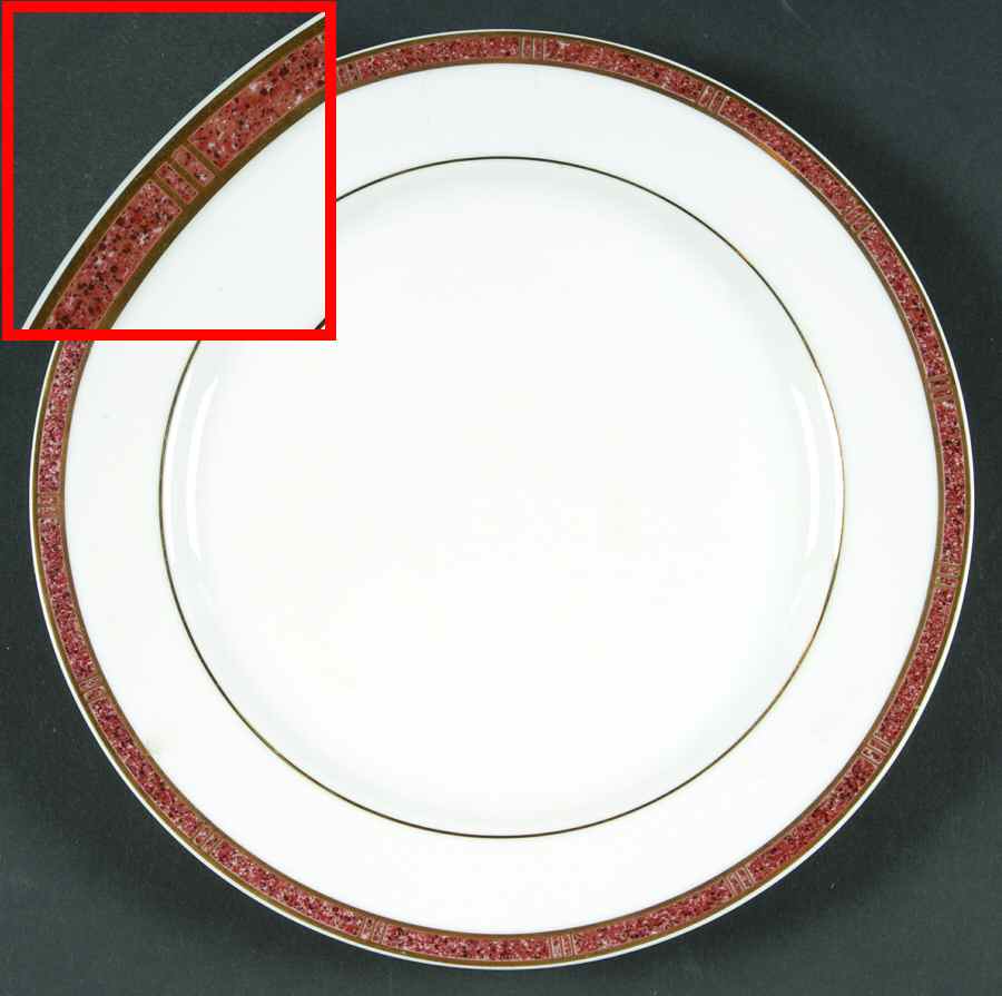 Antinea Coral Salad Plate by Bernardaud-1