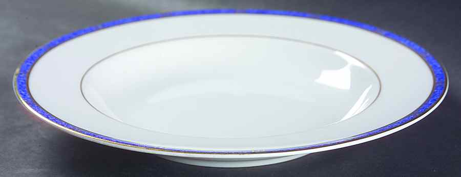 Antinea Lapis (Outremer) Rim Soup Bowl by Bernardaud-1