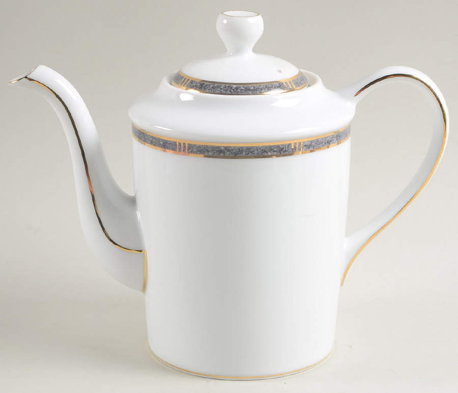 Antinea Anthracite Small Coffee Pot & Lid by Bernardaud-1