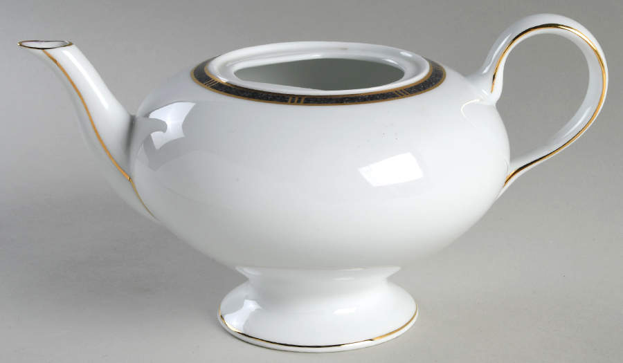 Antinea Anthracite Teapot No Lid by Bernardaud-1