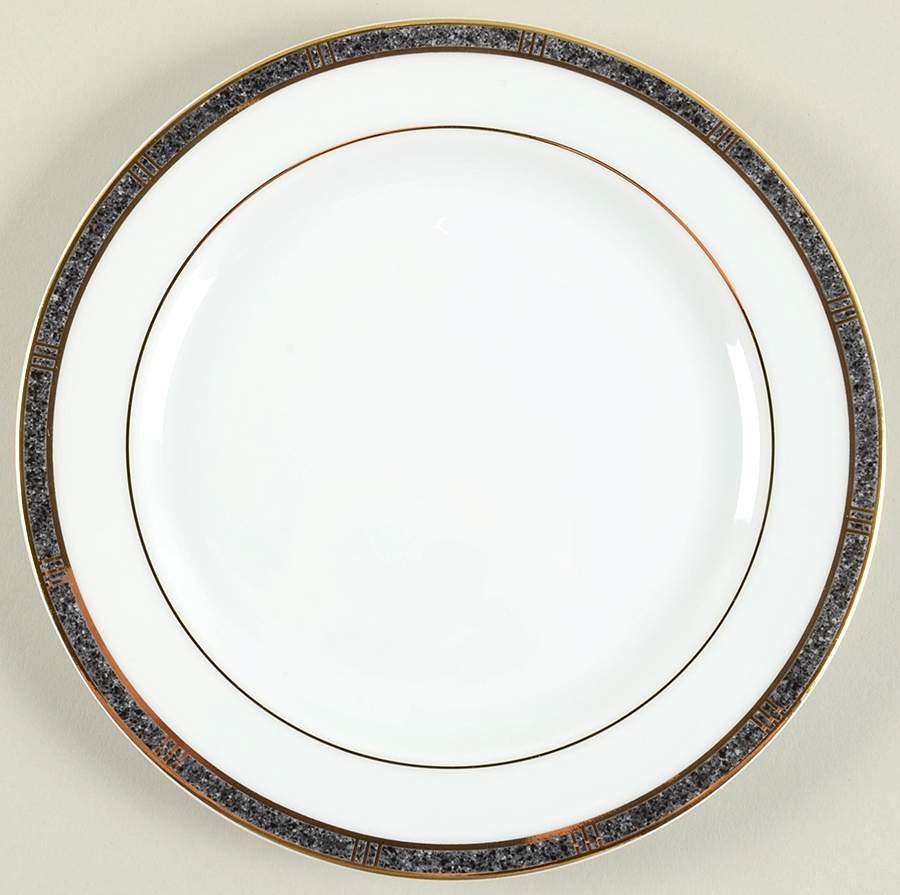 Antinea Anthracite Dessert/Pie Plate by Bernardaud-1