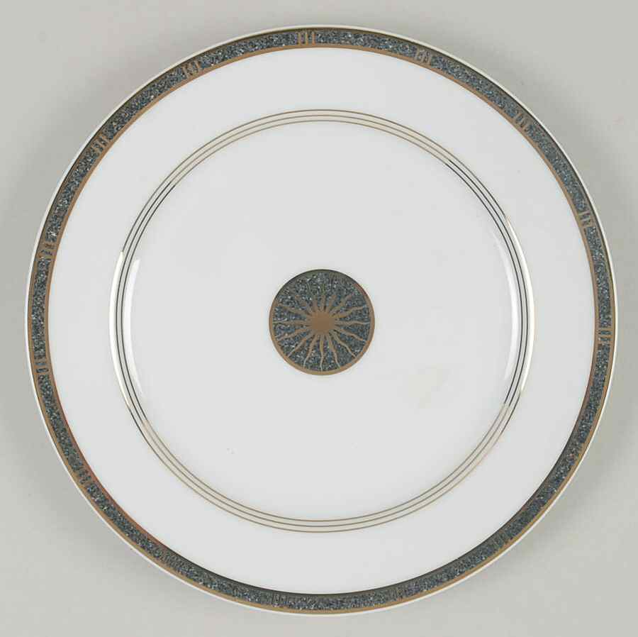 Antinea Anthracite Accent Salad Plate by Bernardaud-1