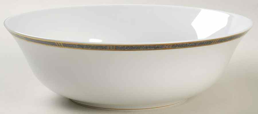 Antinea Anthracite 9" Salad Serving Bowl by Bernardaud-1