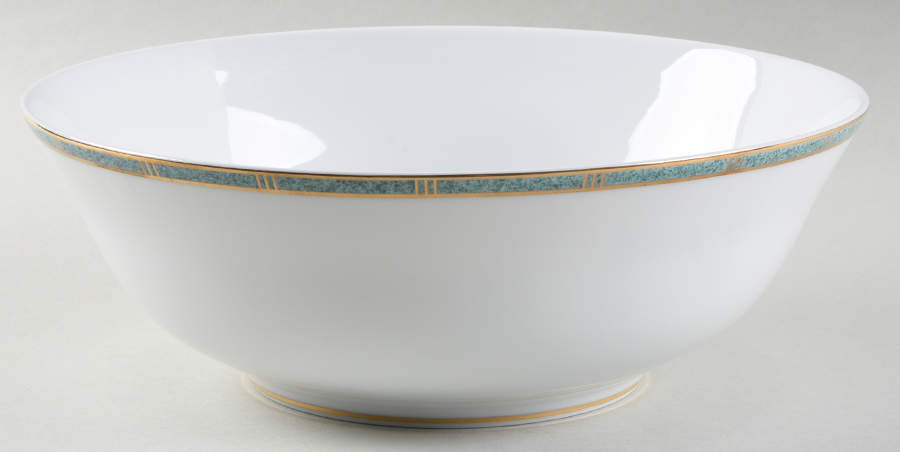 Antinea Vert 10" Large Salad Serving Bowl by Bernardaud-1