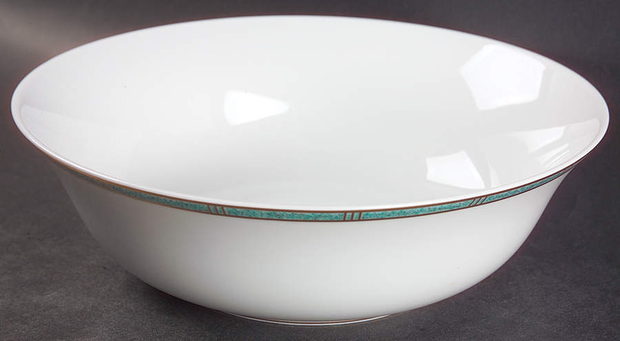 Antinea Vert 9" Salad Serving Bowl by Bernardaud-1