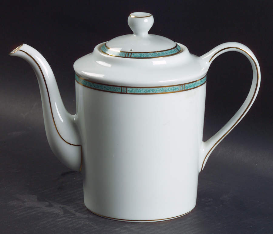 Antinea Vert Coffee Pot & Lid by Bernardaud-1