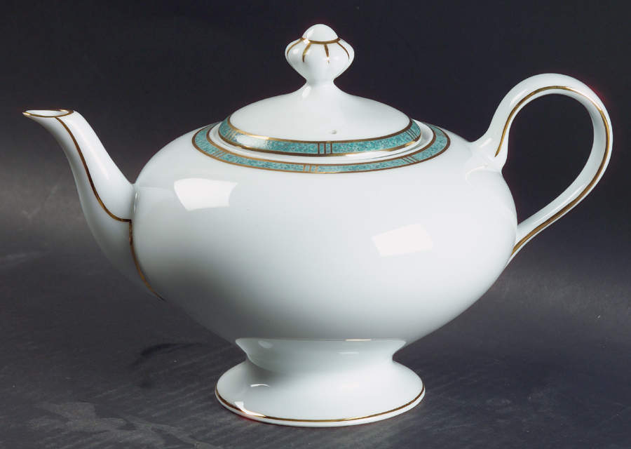 Antinea Vert Teapot & Lid by Bernardaud-1