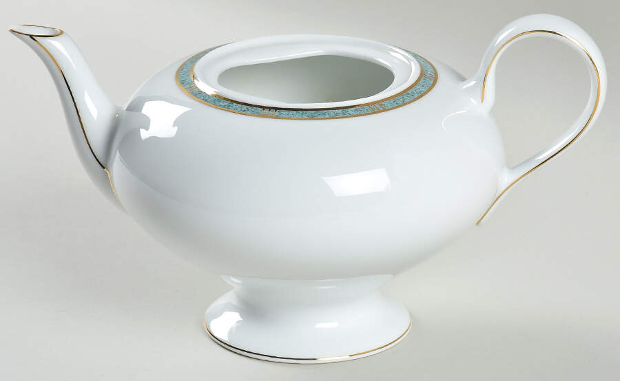 Antinea Vert Mini Teapot No Lid by Bernardaud-1