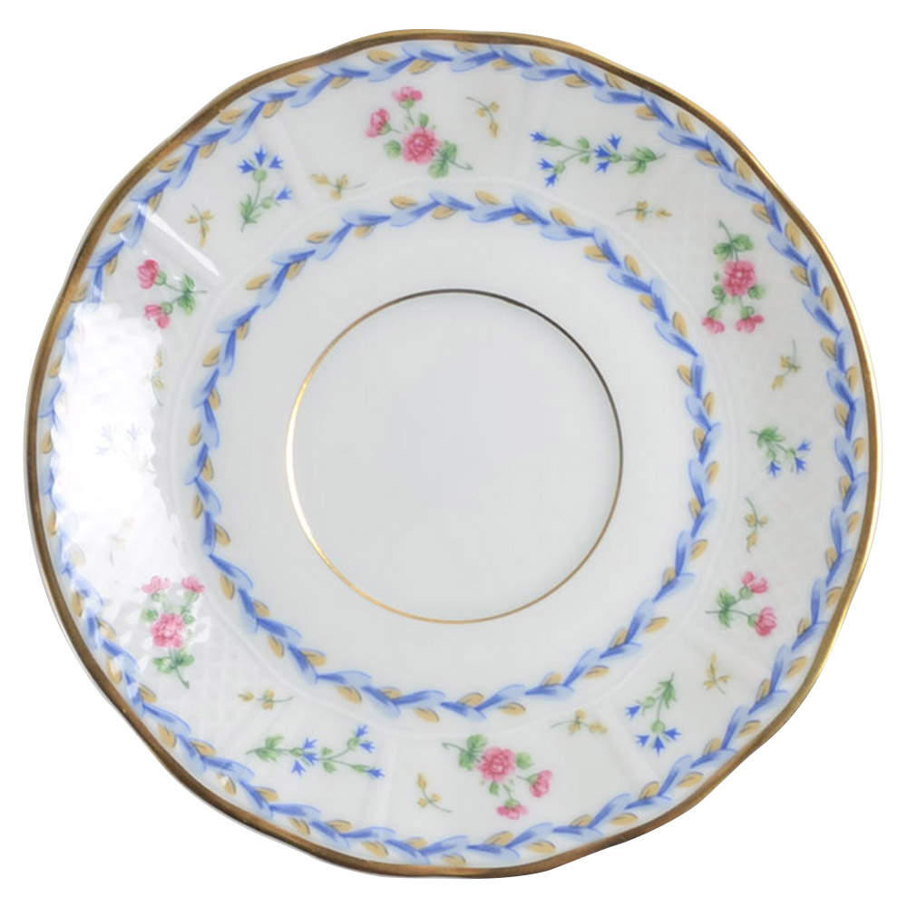 Artois Bleu Saucer for Footed Cup by Bernardaud-1