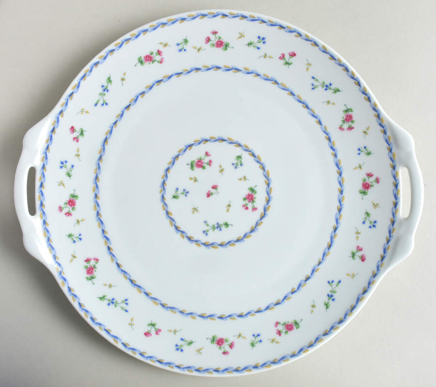 Artois Bleu Handled Cake Plate by Bernardaud-1