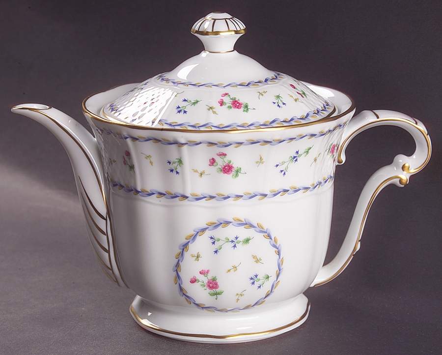 Artois Bleu Teapot & Lid by Bernardaud-1