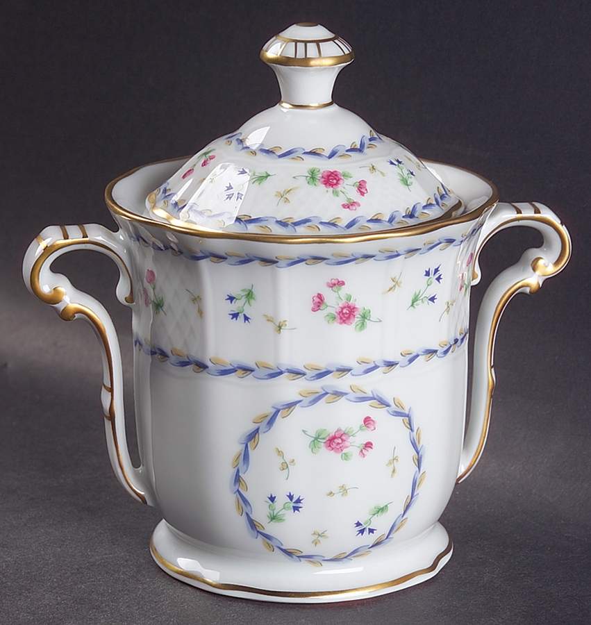 Artois Bleu Sugar Bowl & Lid by Bernardaud-1