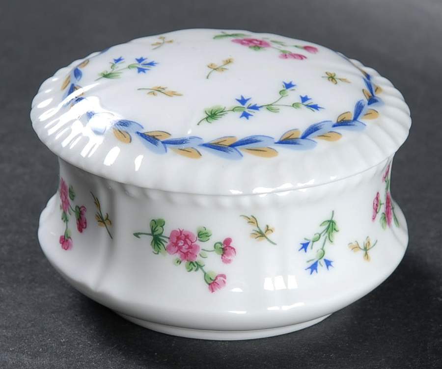 Artois Bleu 2" Round Box & Lid by Bernardaud-1