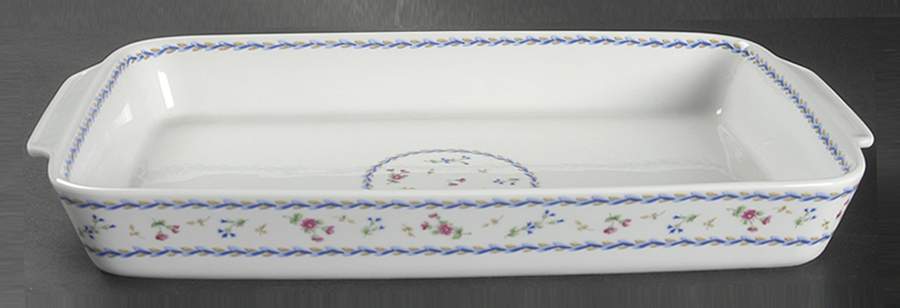 Artois Bleu 15" Rectangular Baker by Bernardaud-1