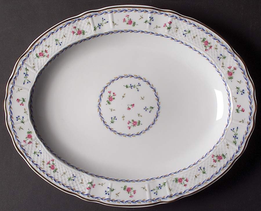 Artois Bleu 13" Oval Serving Platter by Bernardaud-1