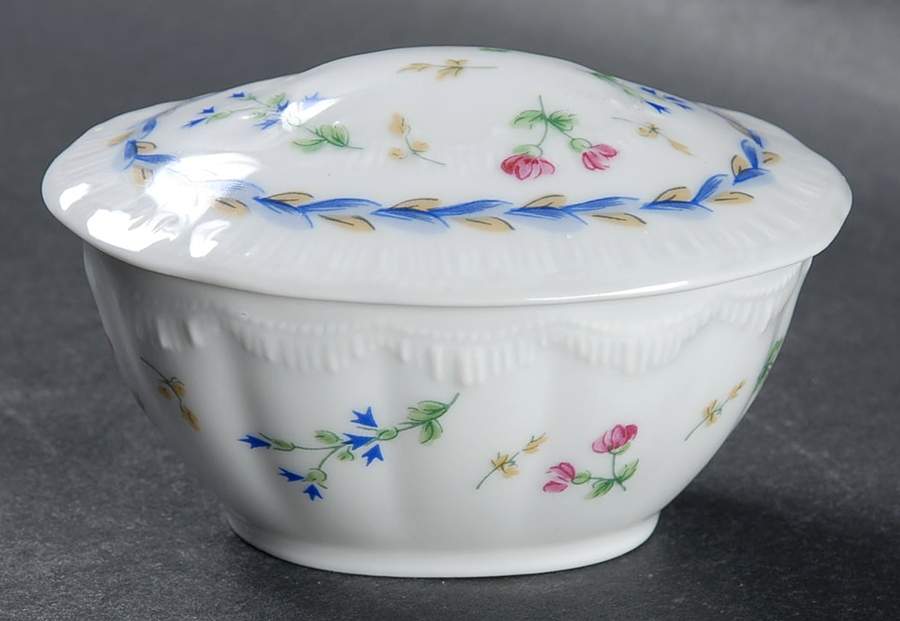 Artois Bleu Box-Oval/With Lid-Mini 3" by Bernardaud-1