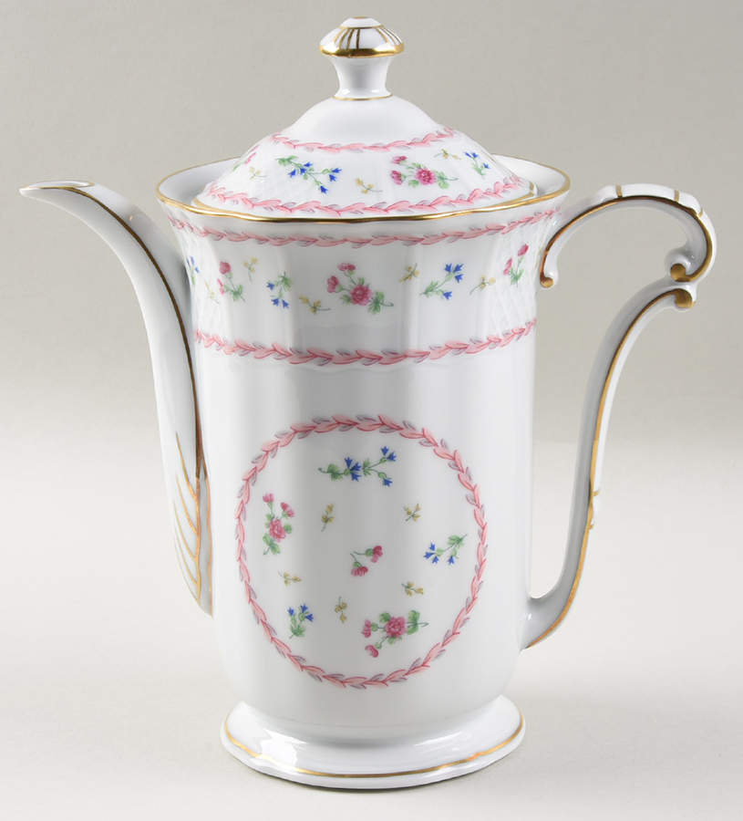 Artois Rose Coffee Pot & Lid by Bernardaud-1