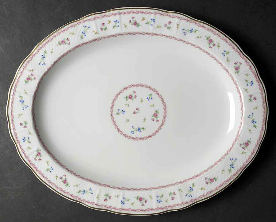 Artois Rose 15" Oval Serving Platter by Bernardaud-1