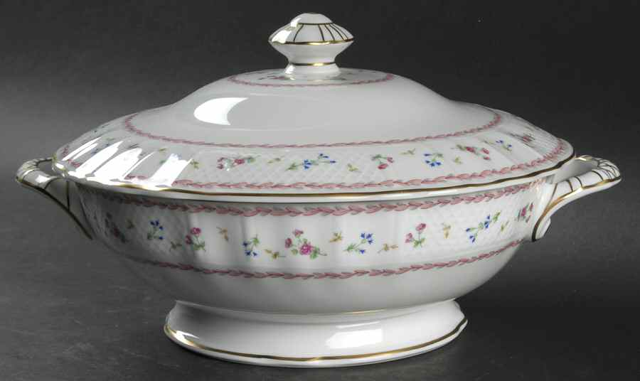 Artois Rose Oval Tureen & Lid by Bernardaud-1