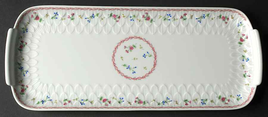 Artois Rose 15" Oblong Cake Plate by Bernardaud-1