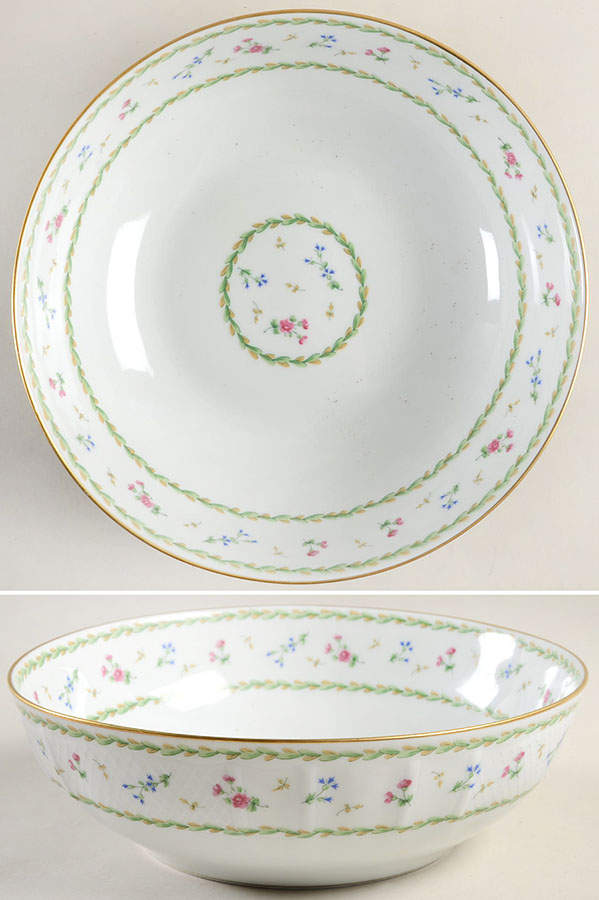 Artois Vert (Versailles Shape) 9" Salad Serving Bowl by Bernardaud-1