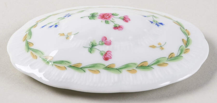 Artois Vert (Versailles Shape) Box-Oval/Mini 2"-Lid Only by Bernardaud-1