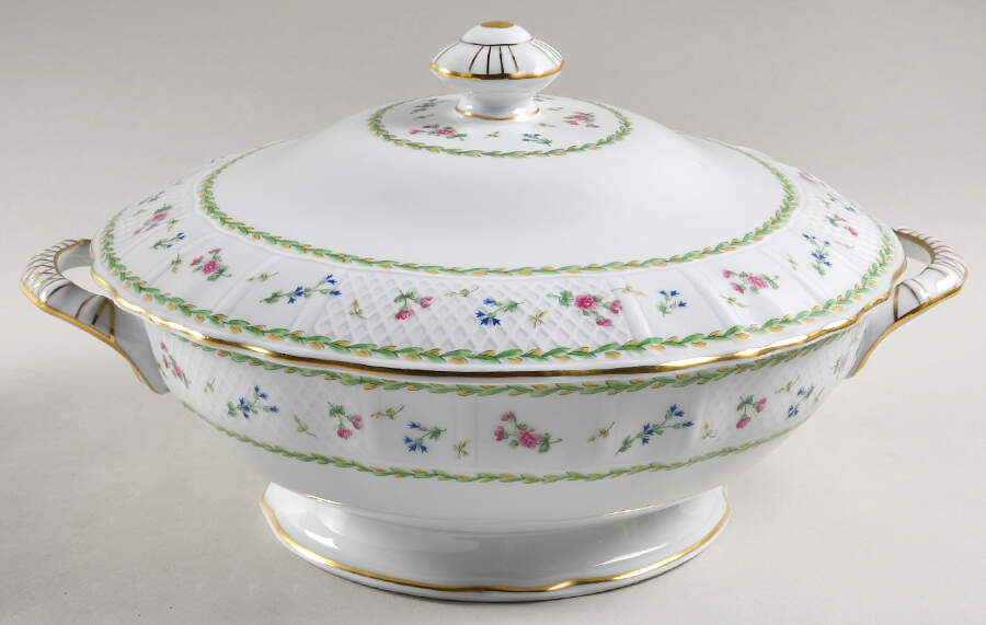 Artois Vert (Versailles Shape) Tureen &  Lid by Bernardaud-1