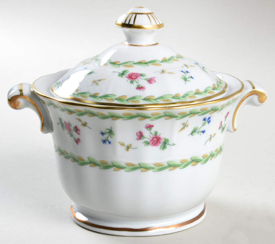 Artois Vert (Versailles Shape) Sugar Bowl & Lid by Bernardaud-1