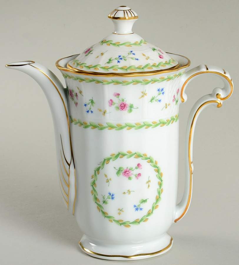 Artois Vert (Versailles Shape) Mini Coffee Pot & Lid by Bernardaud-1