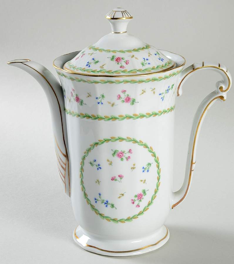 Artois Vert (Versailles Shape) Coffee Pot & Lid by Bernardaud-1